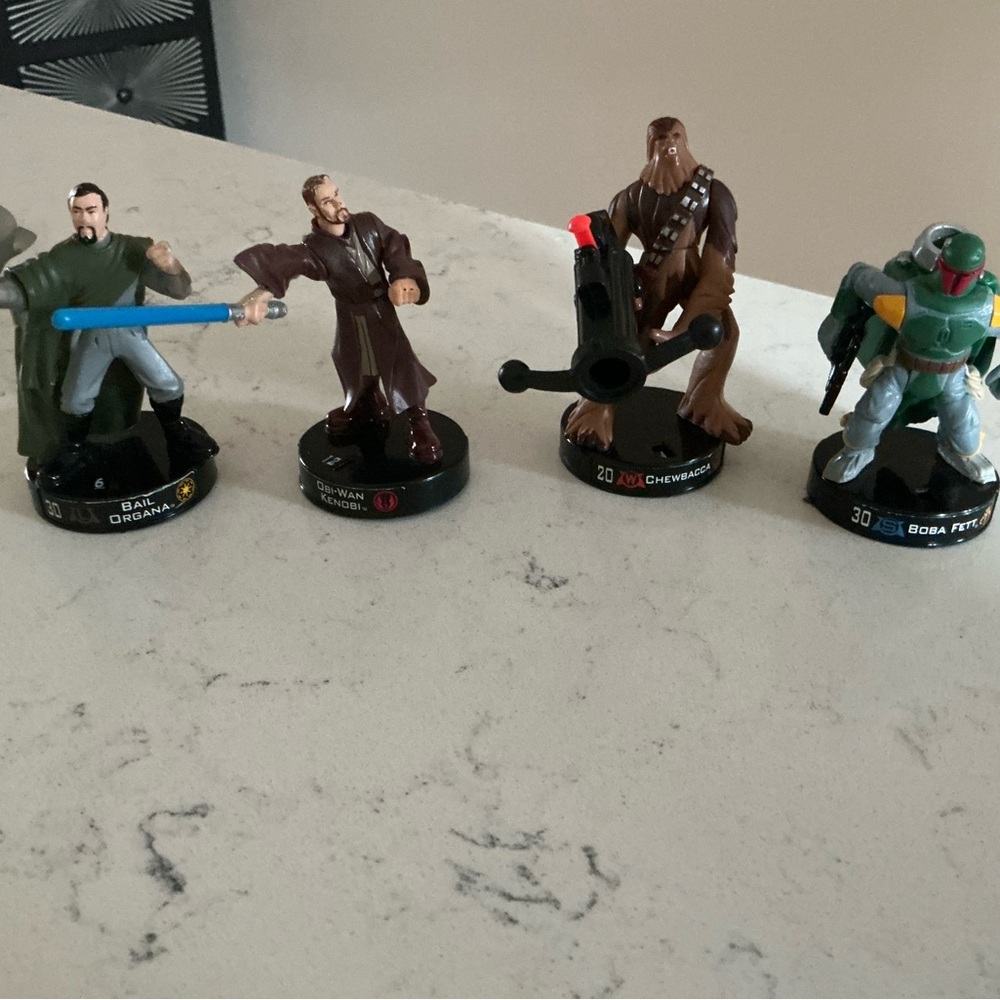 Star Wars Attacktix series lot of 4 figures by Mattel 2005